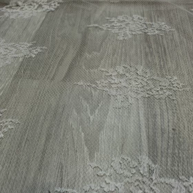 White Lace Net Fabric - 011