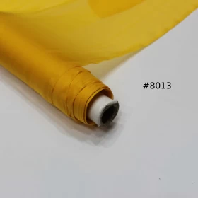 Old Gold Yellow Chiffon Pure silk Fabric - 021