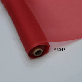 Falu Red Organza Fabric- 024