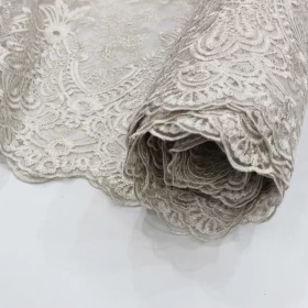 Wedding Dress - Hard Lace Fabric