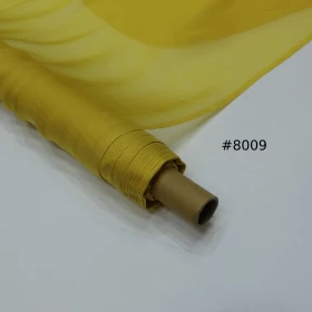 Sycamore Yellow Chiffon Pure silk Fabric - 017