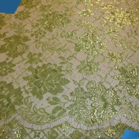 French Lurex Lace Fabric - 078