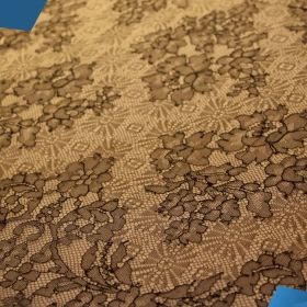 Black French Lace Fabric - 017