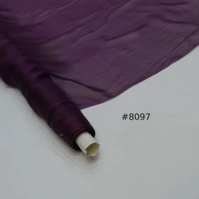 Voodoo Purple Chiffon Pure silk Fabric - 084