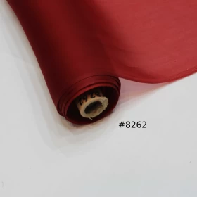 Medium Carmine Red Organza Fabric- 111