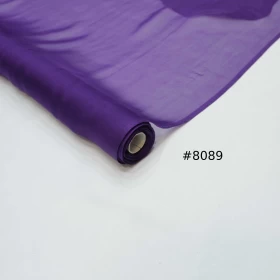 Butterfly Bush Purple Chiffon Pure silk Fabric - 076