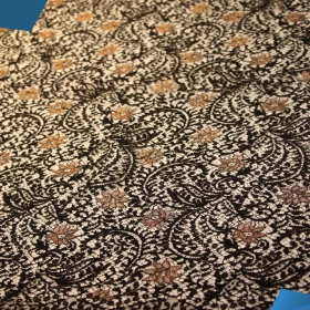 Black French Lace Fabric - 051