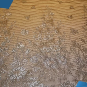 French Lurex Lace Fabric - 007