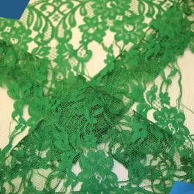 Forest Green French Lace - Fabric