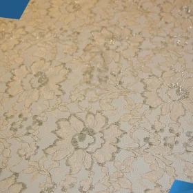 French Lurex Lace Fabric - 003