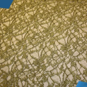 French Lurex Lace Fabric - 068