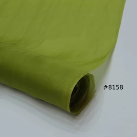 Sycamore Green Organza Fabric- 050