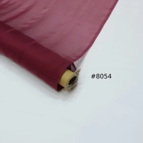 Wine Berry Chiffon Pure silk Fabric - 050