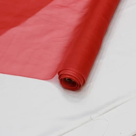 Plain Organza Red Fabric - 008