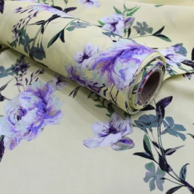 Pattern Silk Crepe Fabric-0015