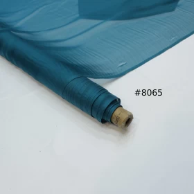 Blumine Blue Chiffon Pure silk Fabric - 059