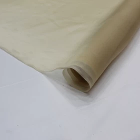 Plain Organza Beige Fabric - 003