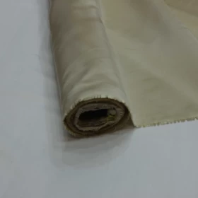 Single Face Beige Satin Duchesse Fabric - 005