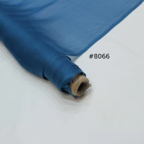 Havelock Blue Chiffon Pure silk Fabric - 060