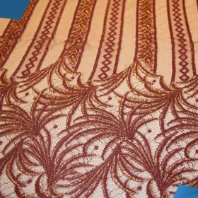 French Lurex Lace Fabric - 076