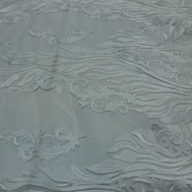 White Hard Lace Fabric - 031