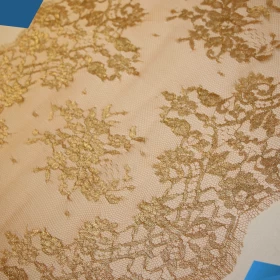 French Lurex Lace Fabric - 031