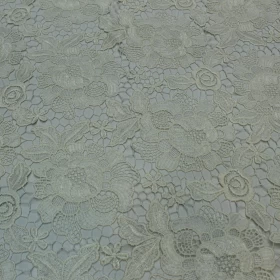 White Lace Net Fabric - 013