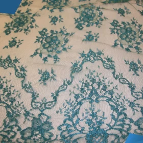 French Lurex Lace Fabric - 074