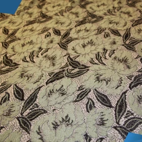 French Lurex Lace Fabric - 070