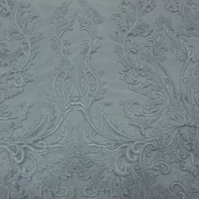 White Hard Lace Fabric - 002