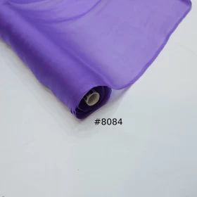 East Side Purple Chiffon Pure silk Fabric - 072