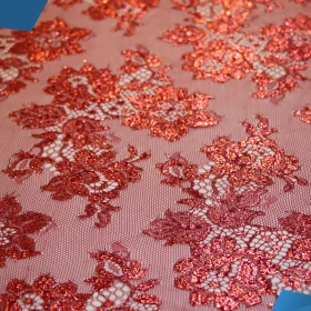 French Lurex Lace Fabric - 022