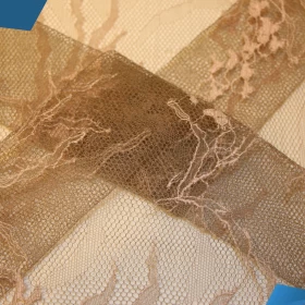 Light Brown French Lace - Fabric