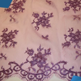 French Lurex Lace Fabric - 087