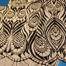 Black French Lace Fabric - 072