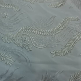 White embroidery lace Fabric - 029