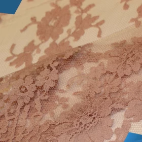 Light Pink French Lace - Fabric