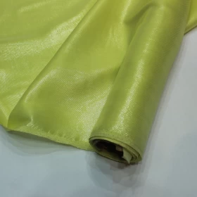 Plain Yellow Lurex Chiffon Fabric - 008