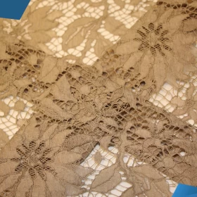 Hillary Beige French Lace - Fabric