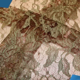 Red /Green French Lace - Fabric