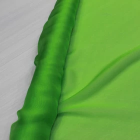 Lime Green Chiffon Pure silk Fabric - 009