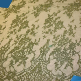 French Lurex Lace Fabric - 066