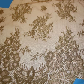 French Lurex Lace Fabric - 042