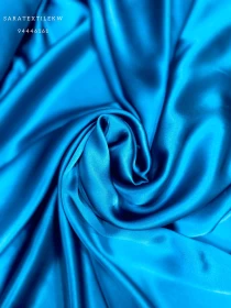 Pure Silk Fabric-Blue