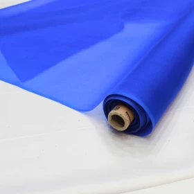 Plain Organza Blue Fabric - 006