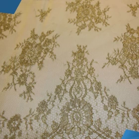 French Lurex Lace Fabric - 047