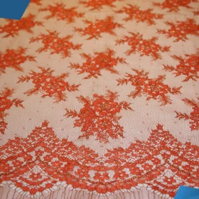 French Lurex Lace Fabric - 015