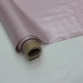 Plain Shady Pink Lurex Chiffon Fabric - 003