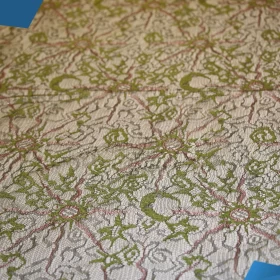 French Lurex Lace Fabric - 039