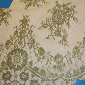 French Lurex Lace Fabric - 072